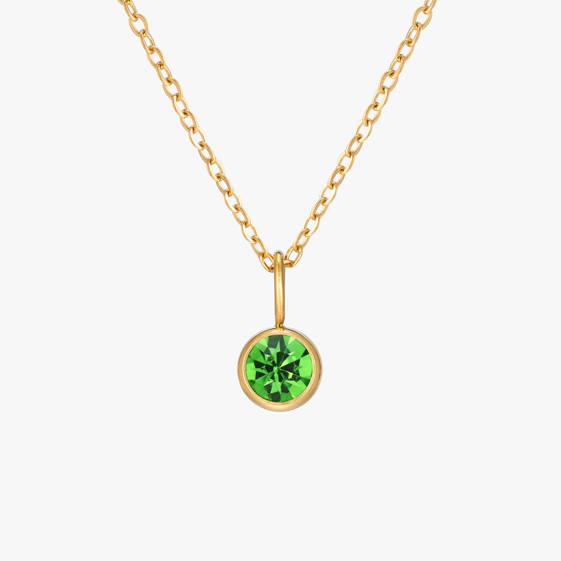 Dainty Tiny Birthstone Necklace