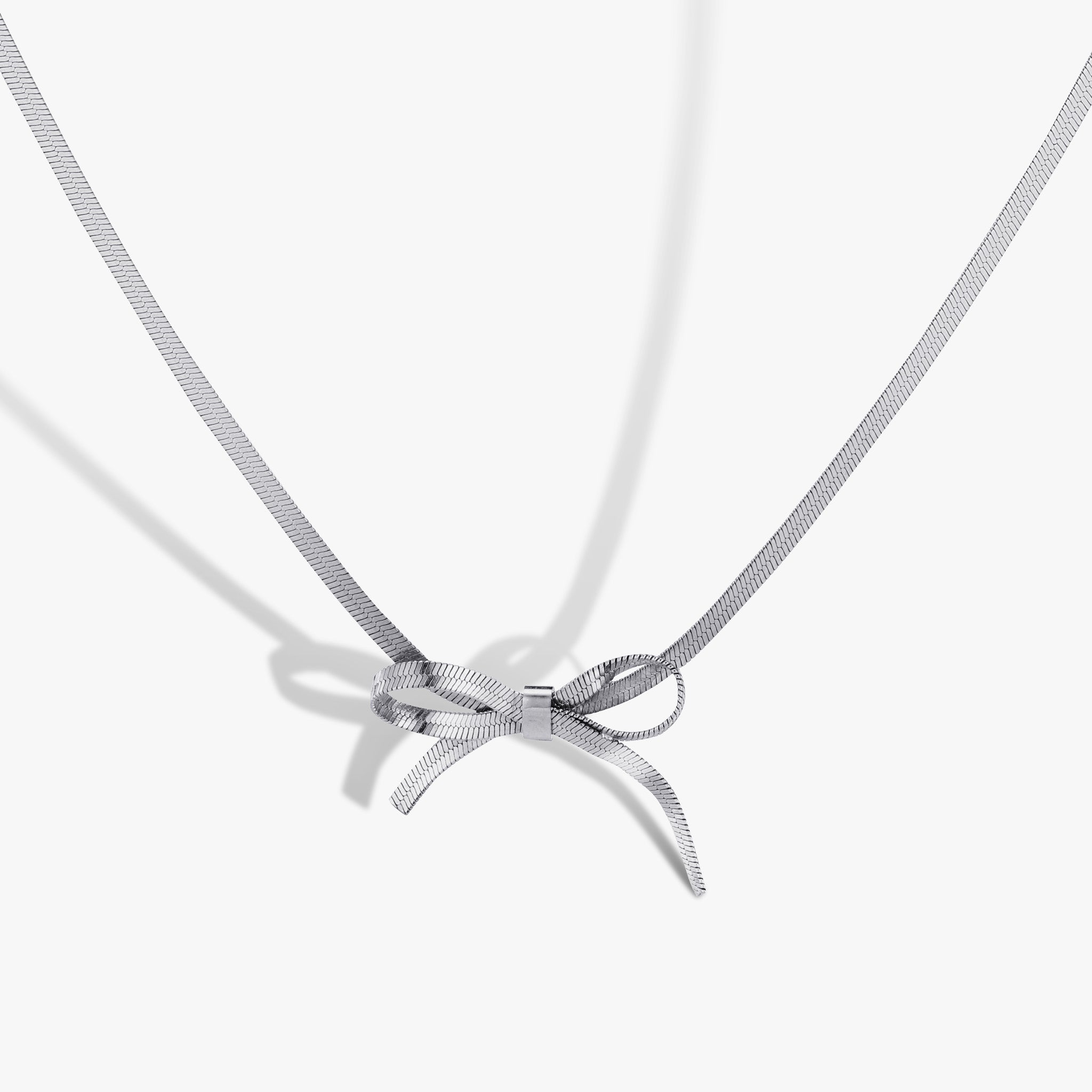 Bow Snakebone Necklace