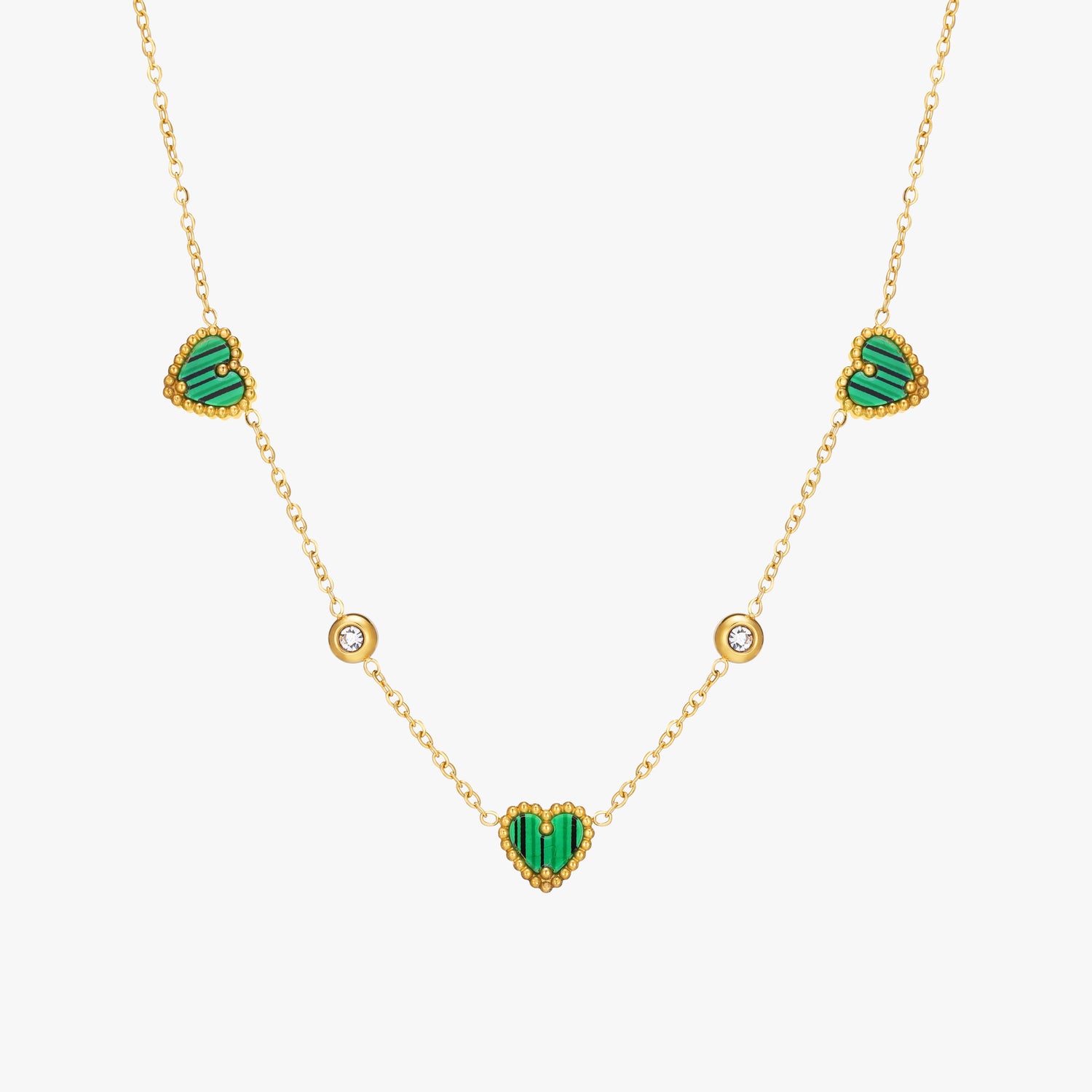 Triple-Heart Pendant Necklace