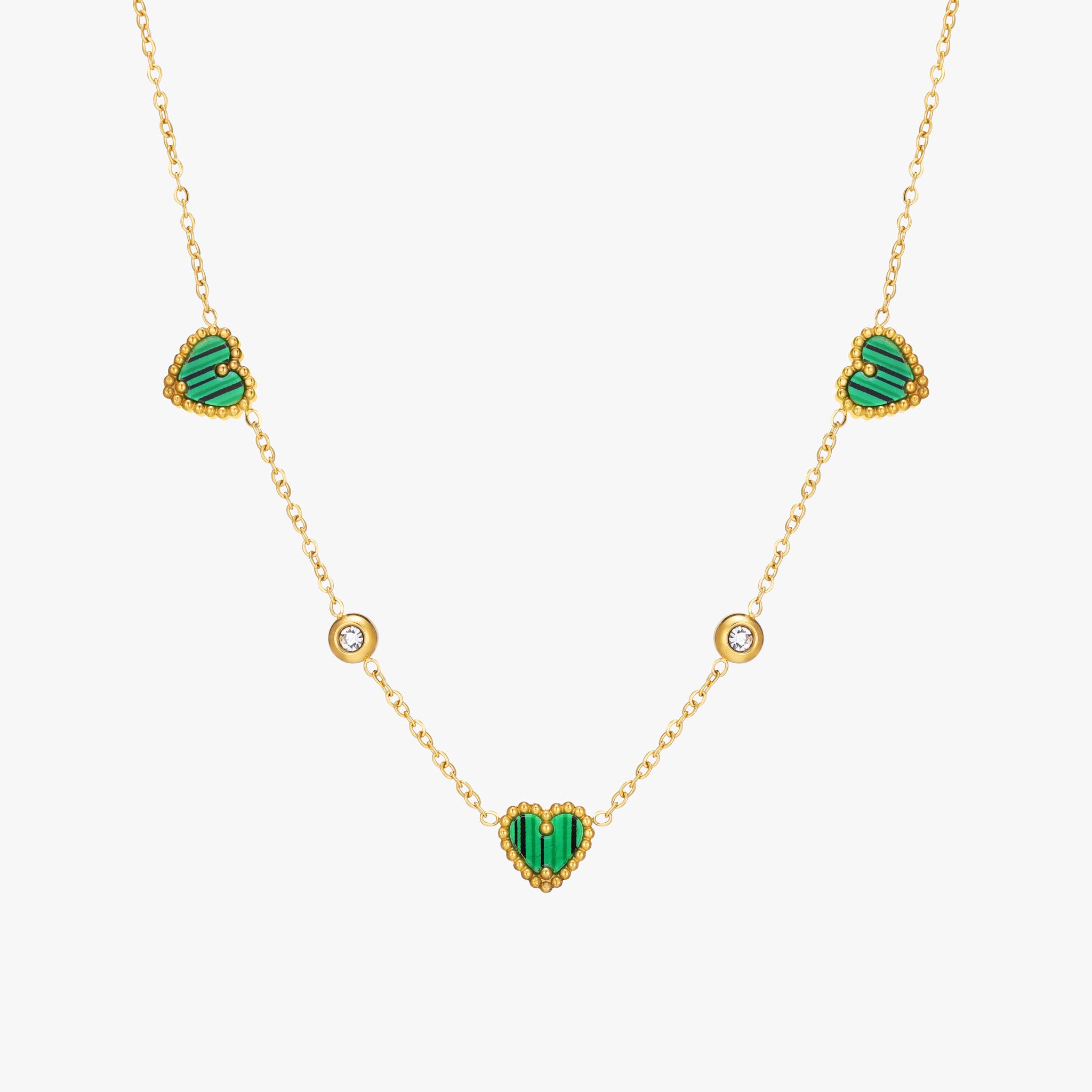 Triple-Heart Pendant Necklace