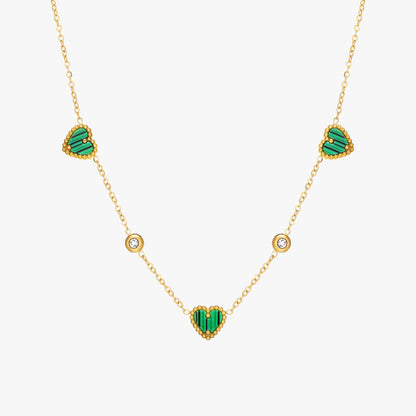 Triple-Heart Pendant Necklace