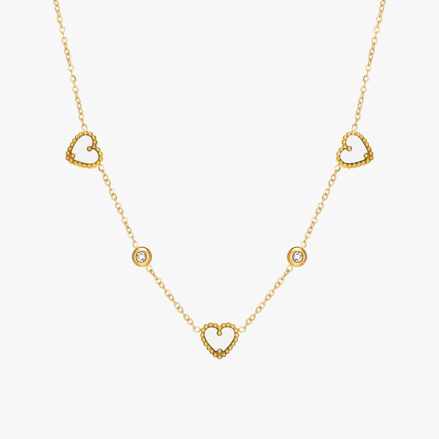 Triple-Heart Pendant Necklace