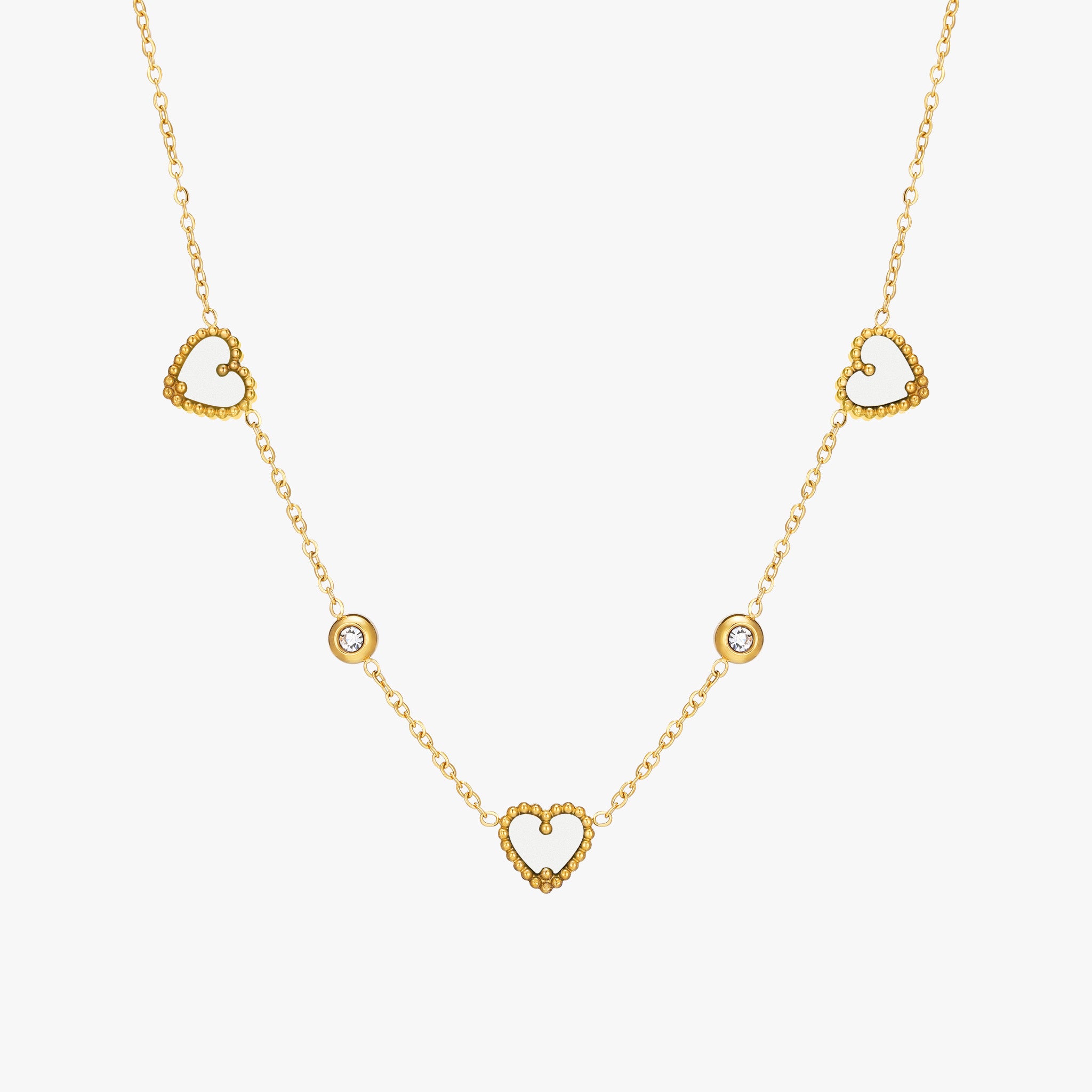 Triple-Heart Pendant Necklace