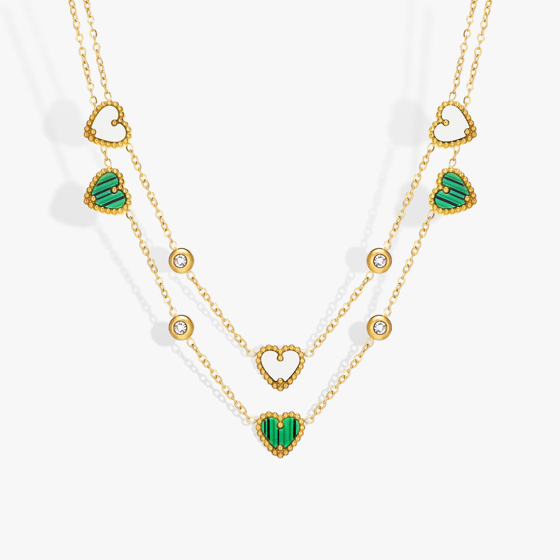 Triple-Heart Pendant Necklace