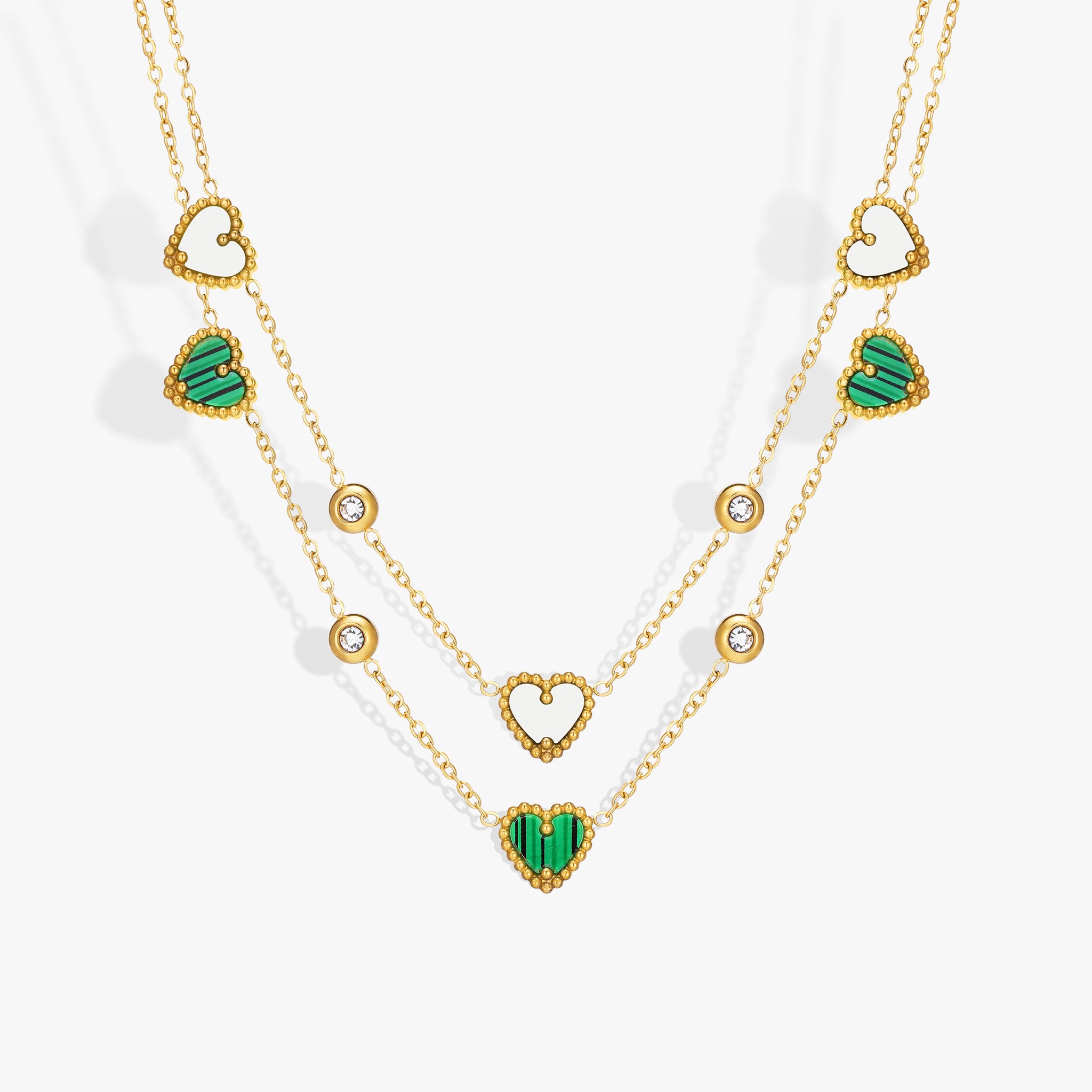 Triple-Heart Pendant Necklace