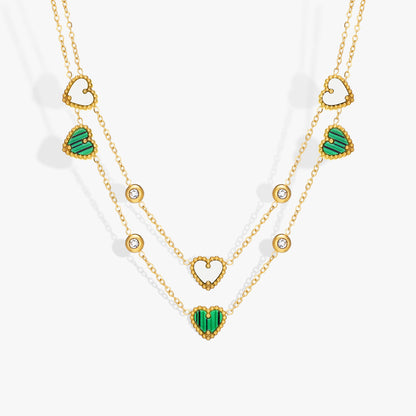 Triple-Heart Pendant Necklace