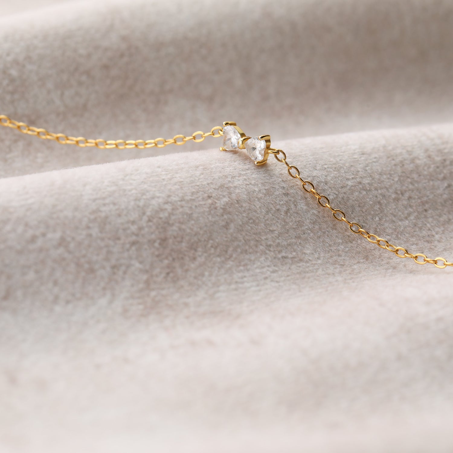 S925 Dainty Tiny Bow Bracelet