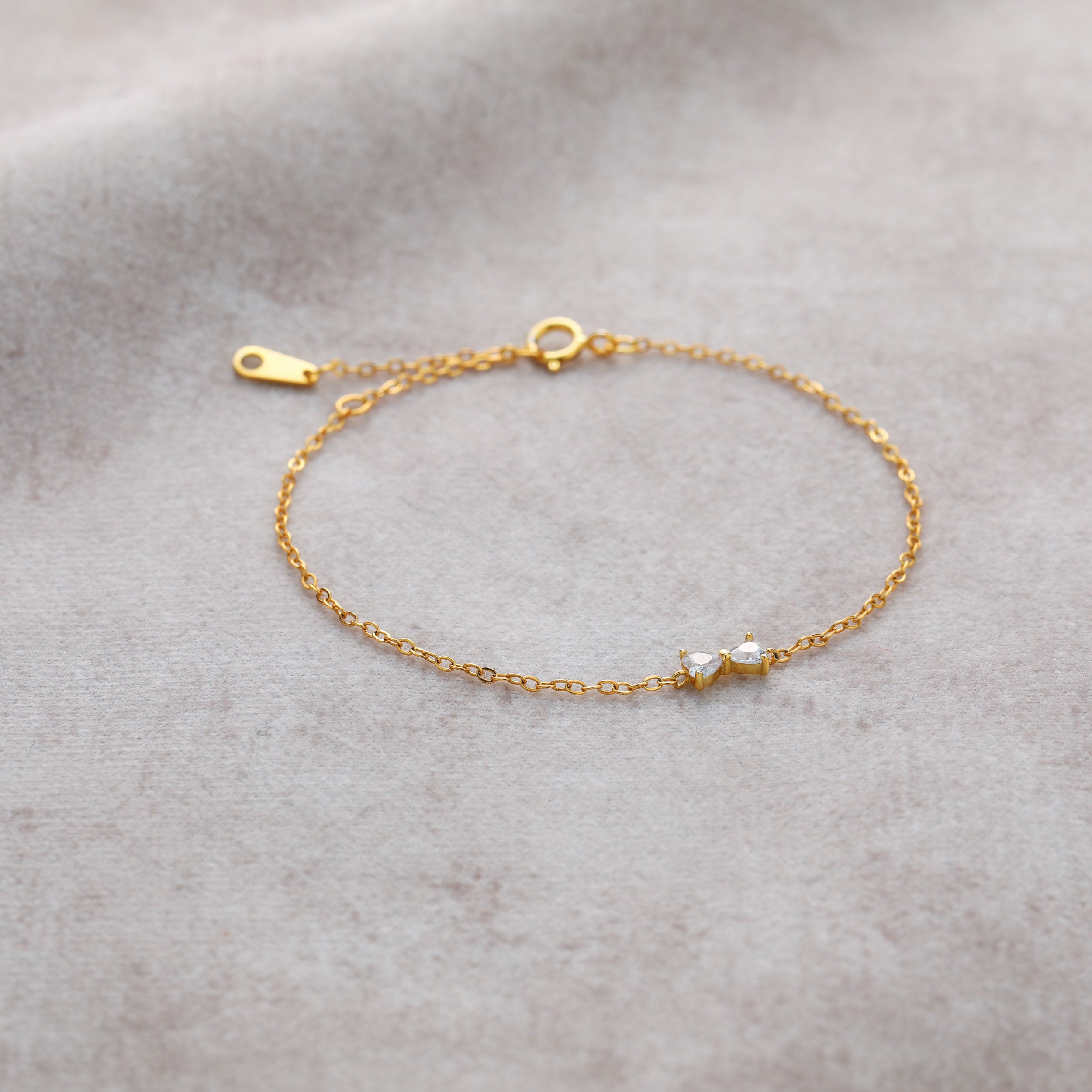 S925 Dainty Tiny Bow Bracelet