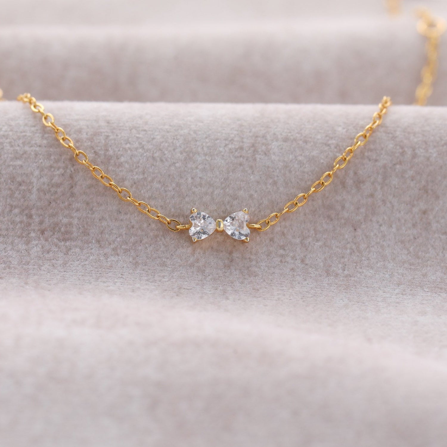 S925 Dainty Tiny Bow Bracelet