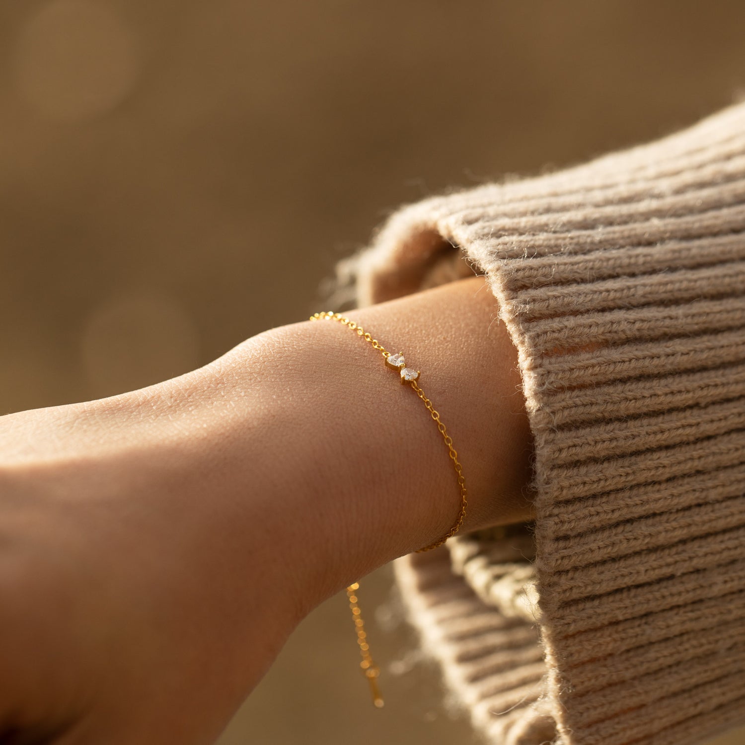 S925 Dainty Tiny Bow Bracelet