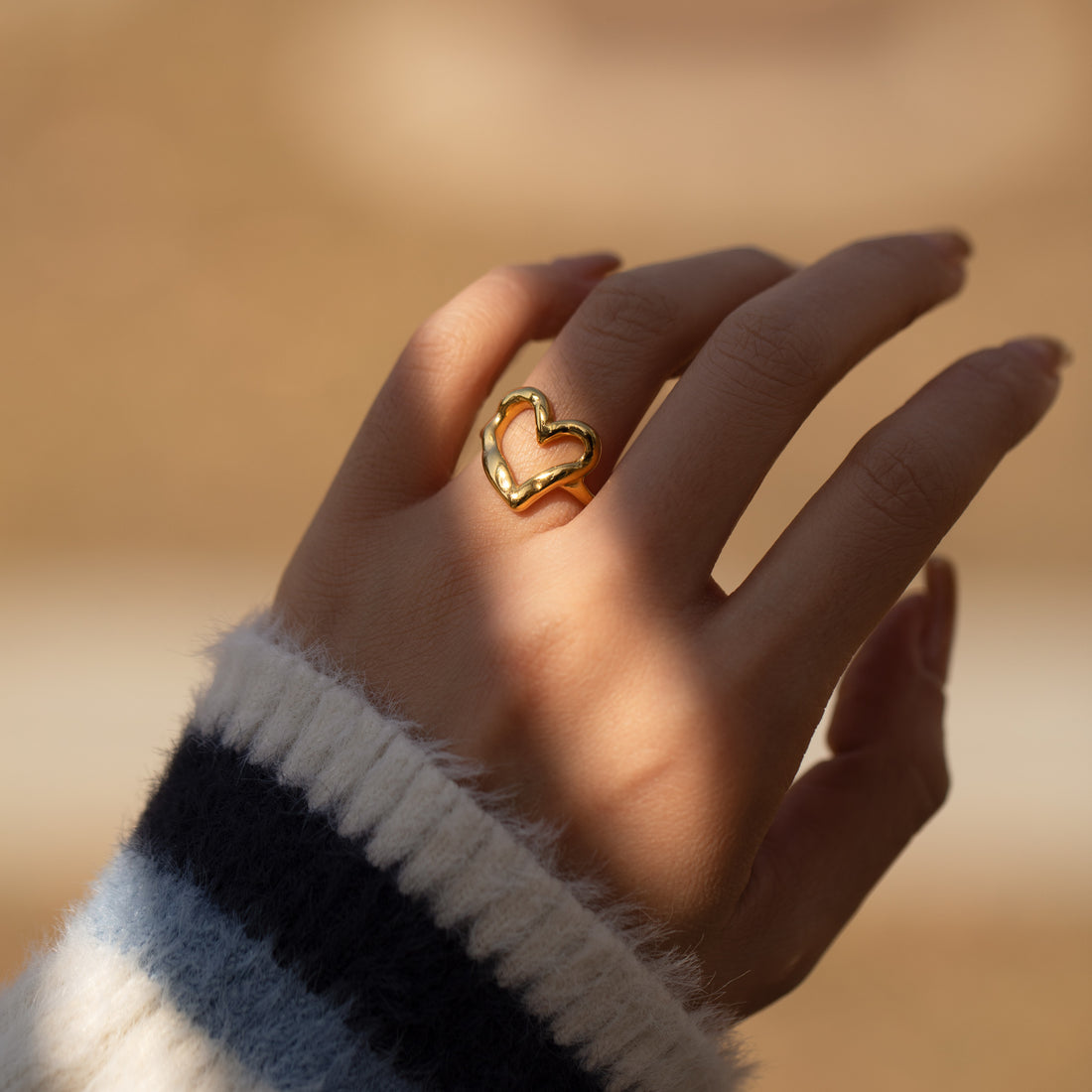 Embrace Self-love Heart Ring