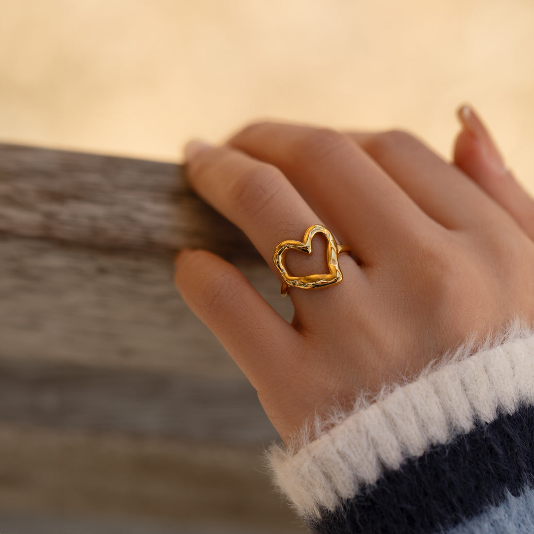 Embrace Self-love Heart Ring