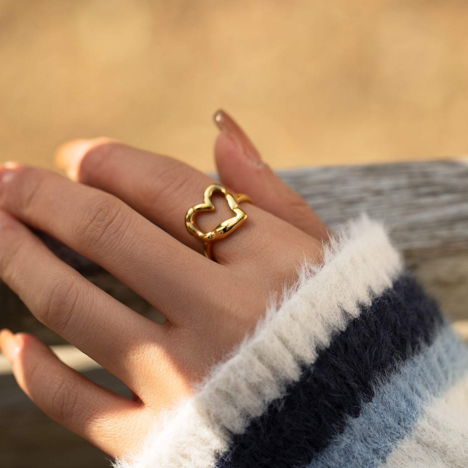 Embrace Self-love Heart Ring