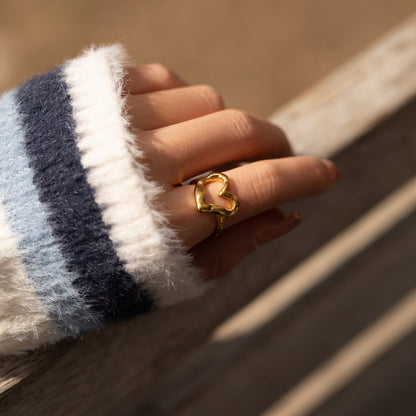 Embrace Self-love Heart Ring