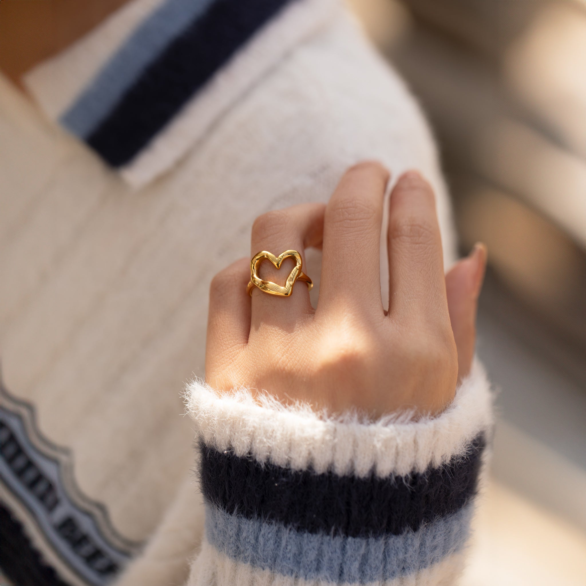 Embrace Self-love Heart Ring