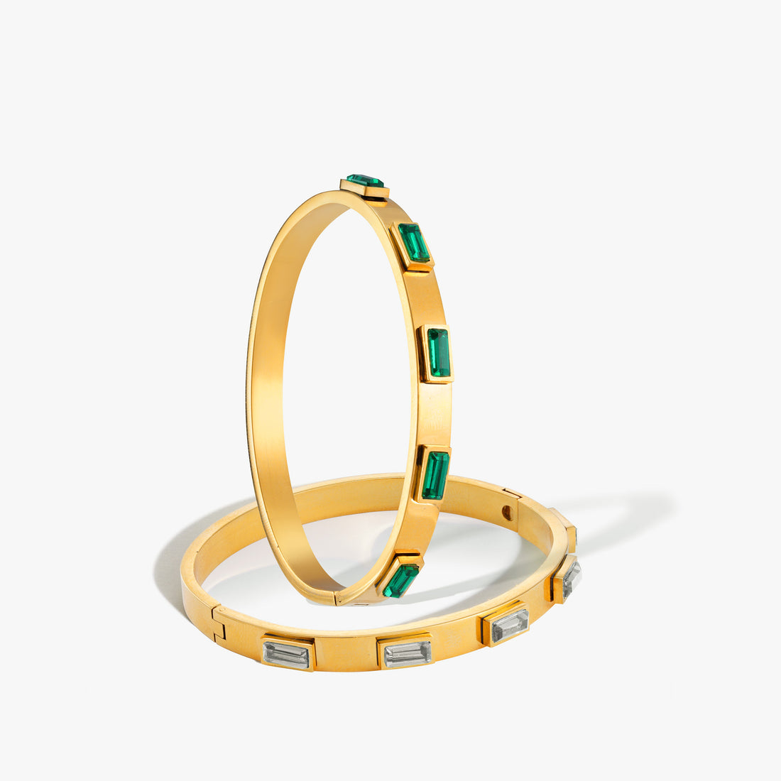 Gemstone Gold Bangle