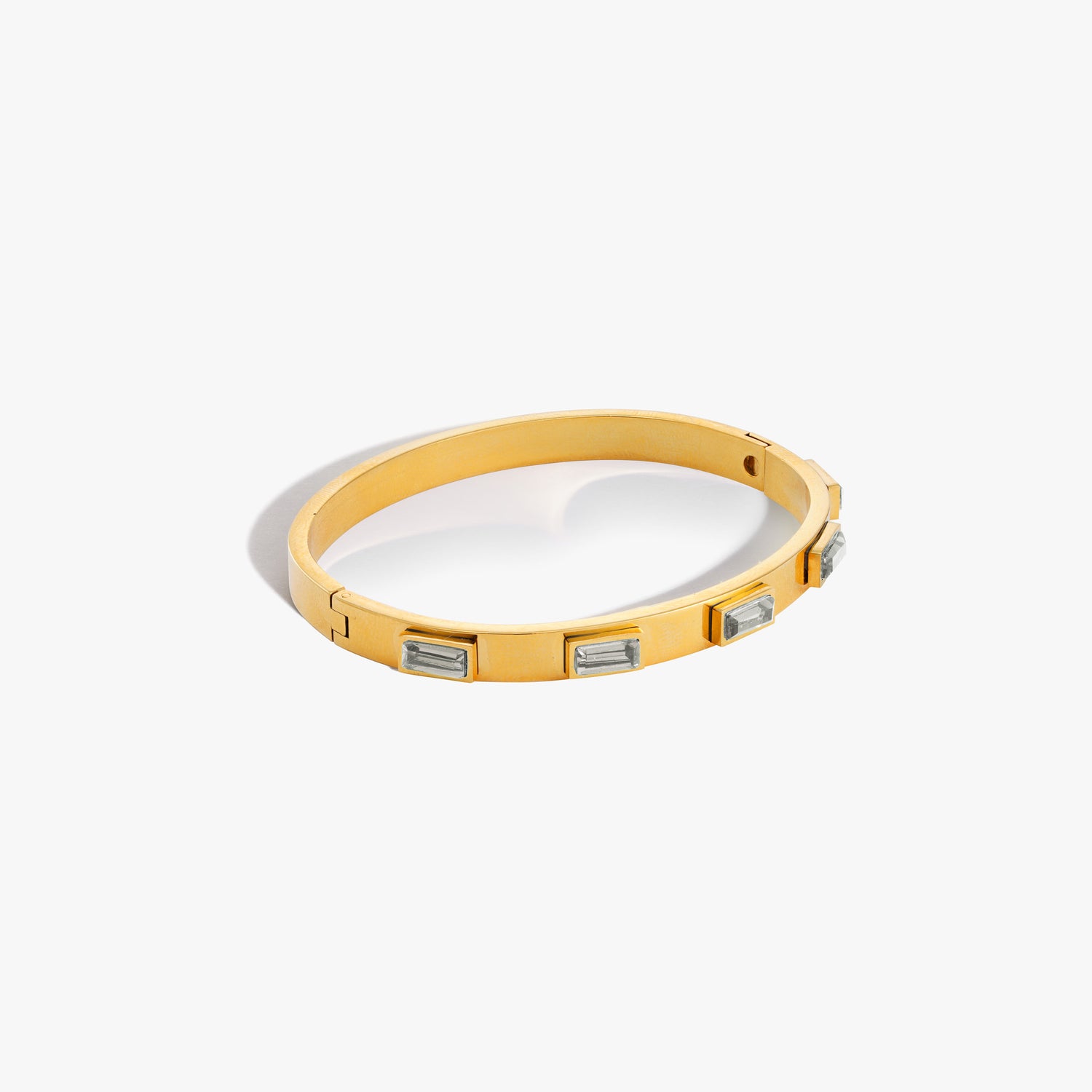 Gemstone Gold Bangle