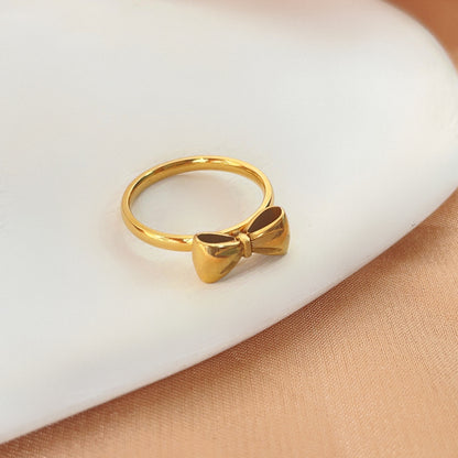 Gold Bow Ring