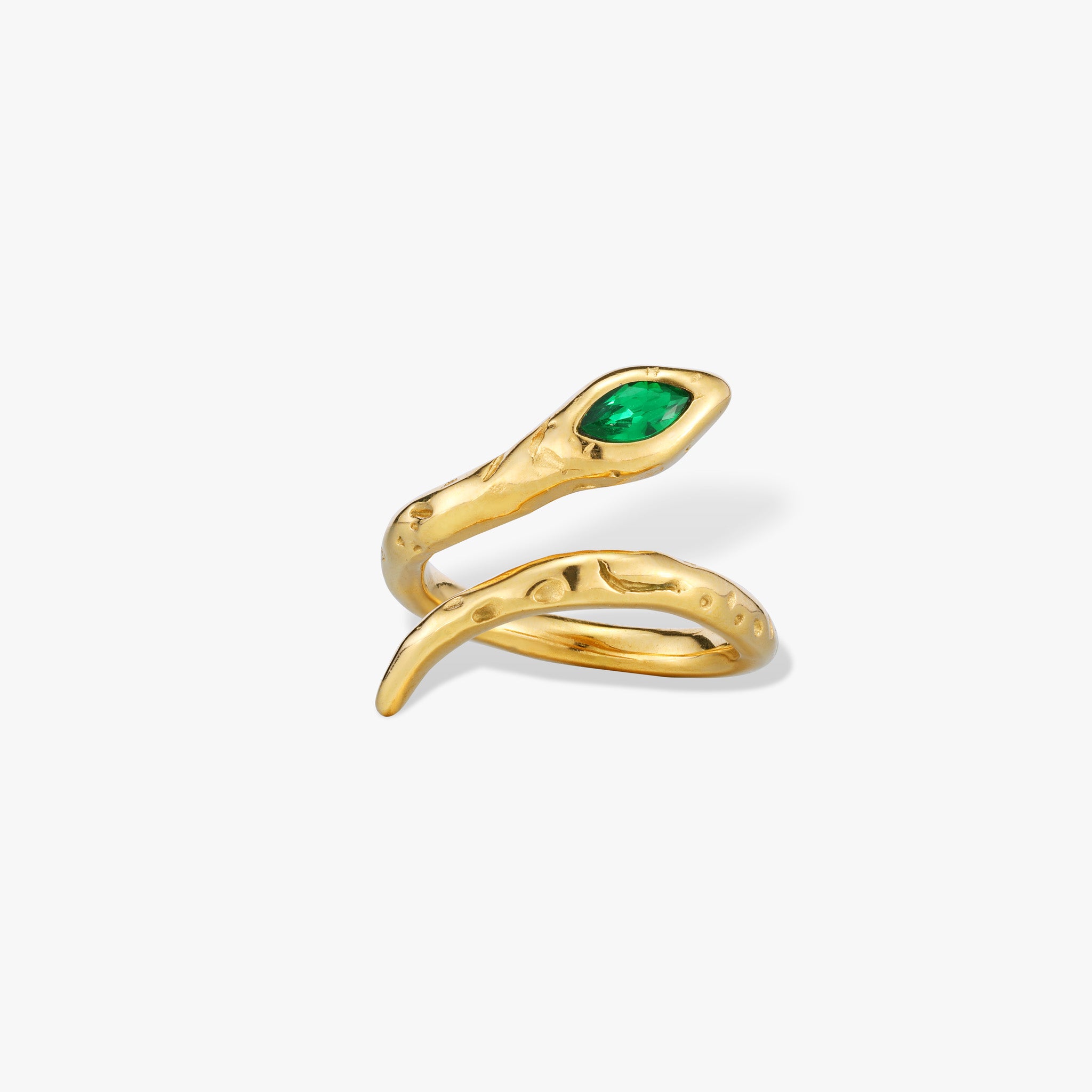 Snake Gemstone Open Ring