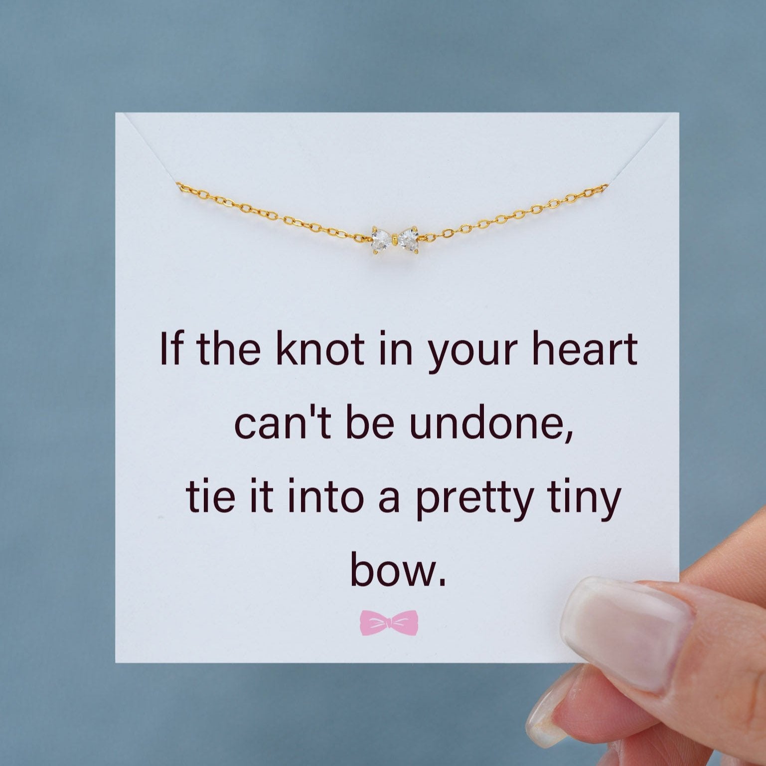 S925 Dainty Tiny Bow Bracelet