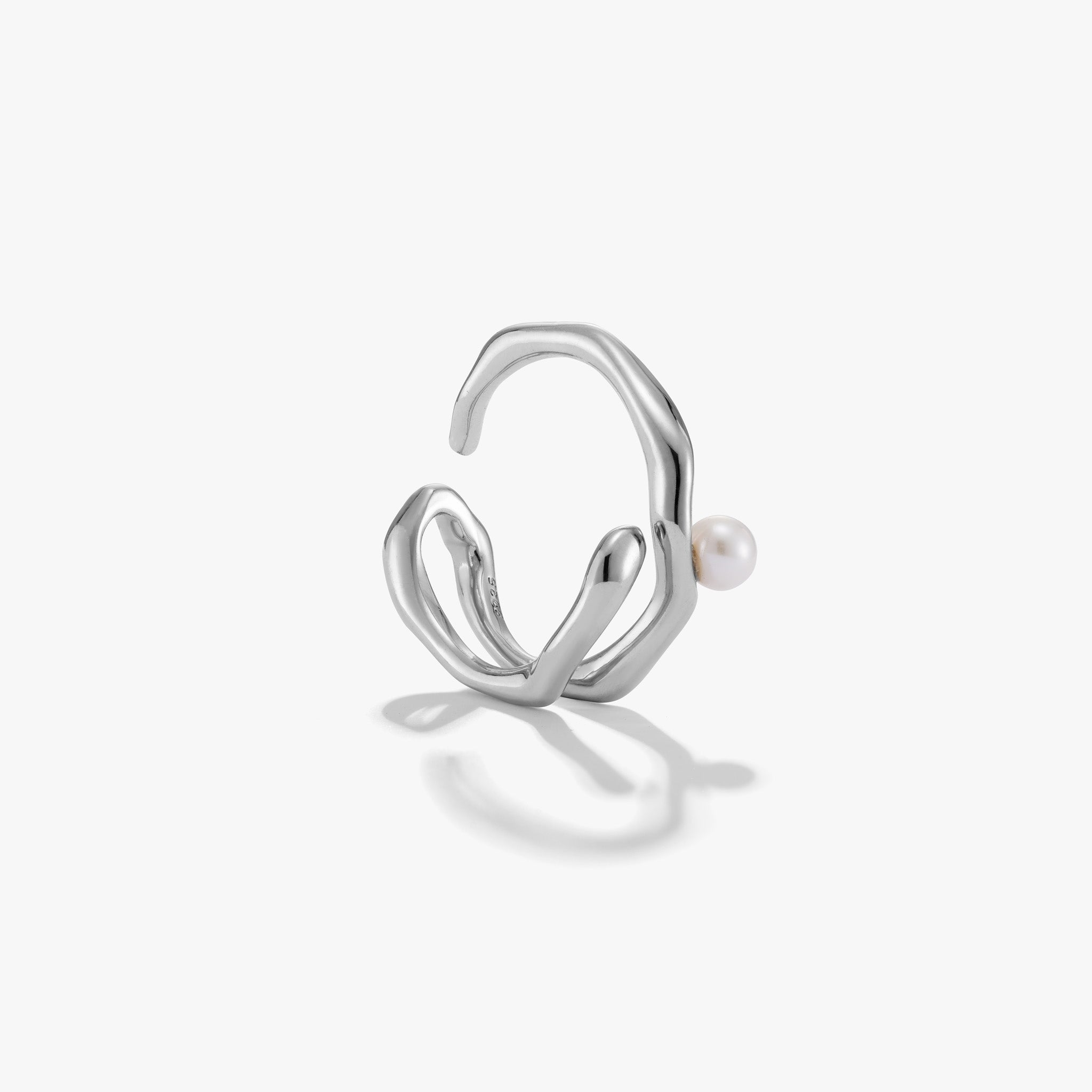 Natural Stream Pearl Ring