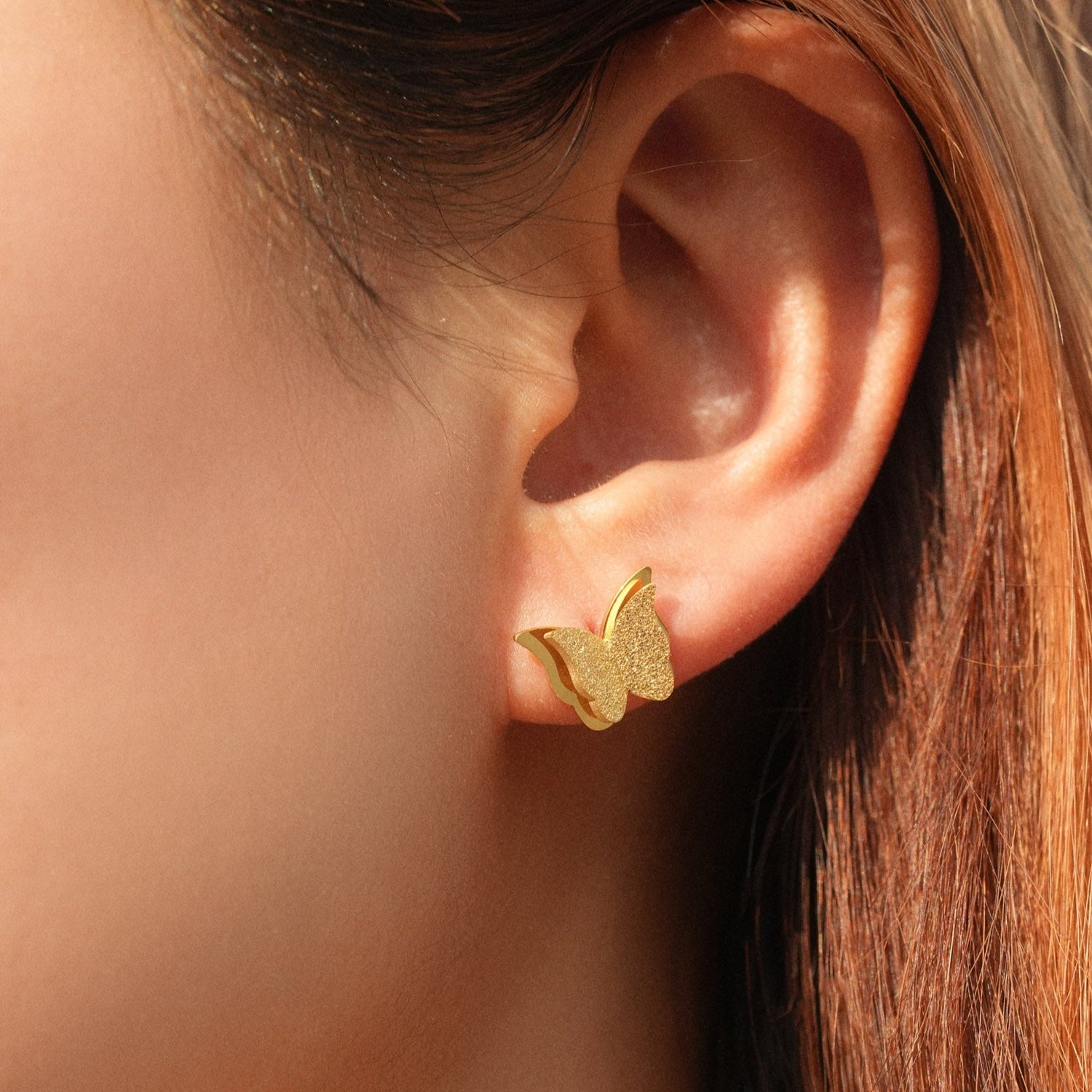 Texture Butterfly Earring