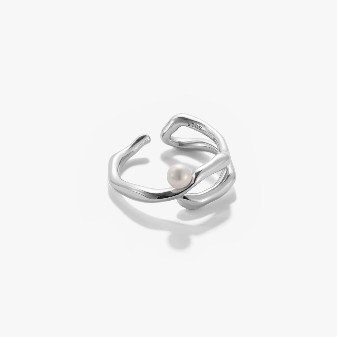 Natural Stream Pearl Ring