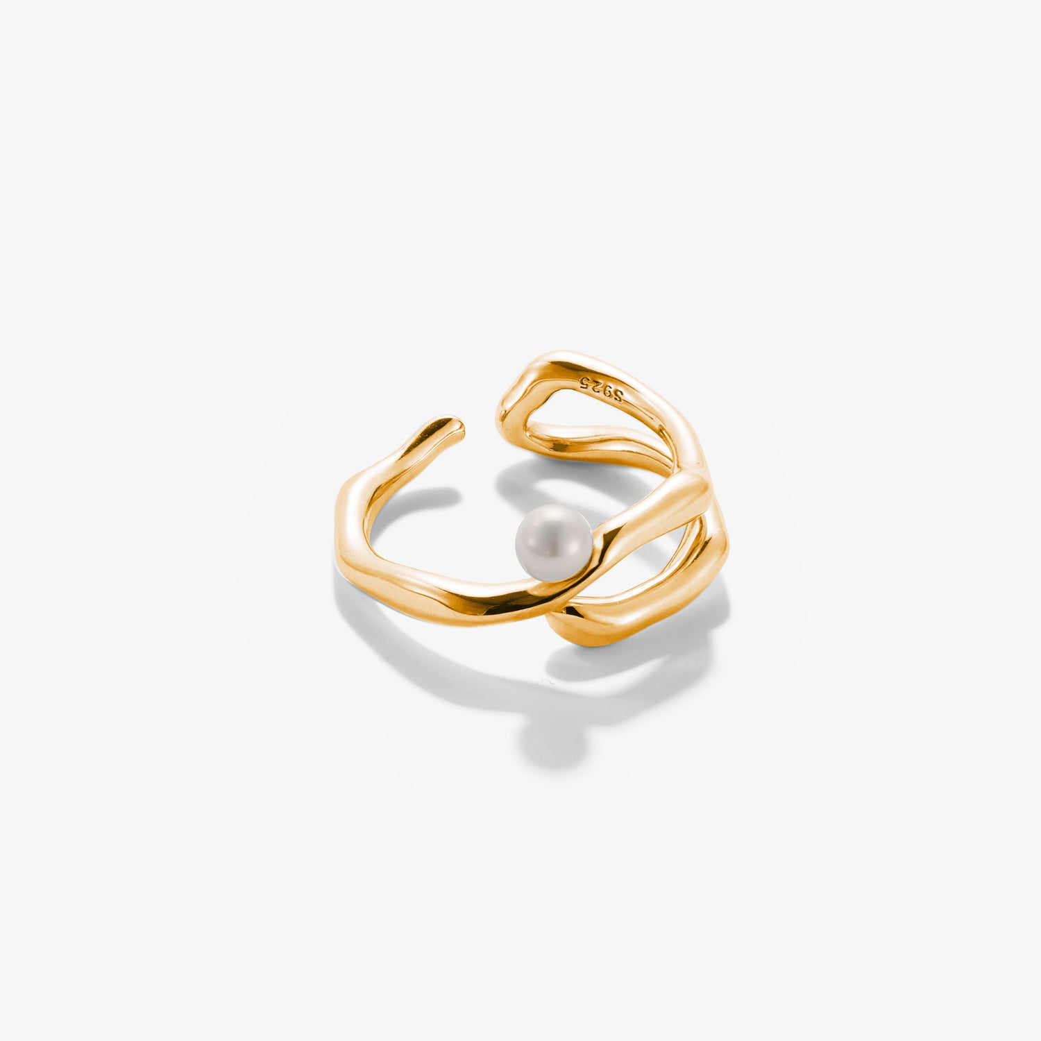 Natural Stream Pearl Ring