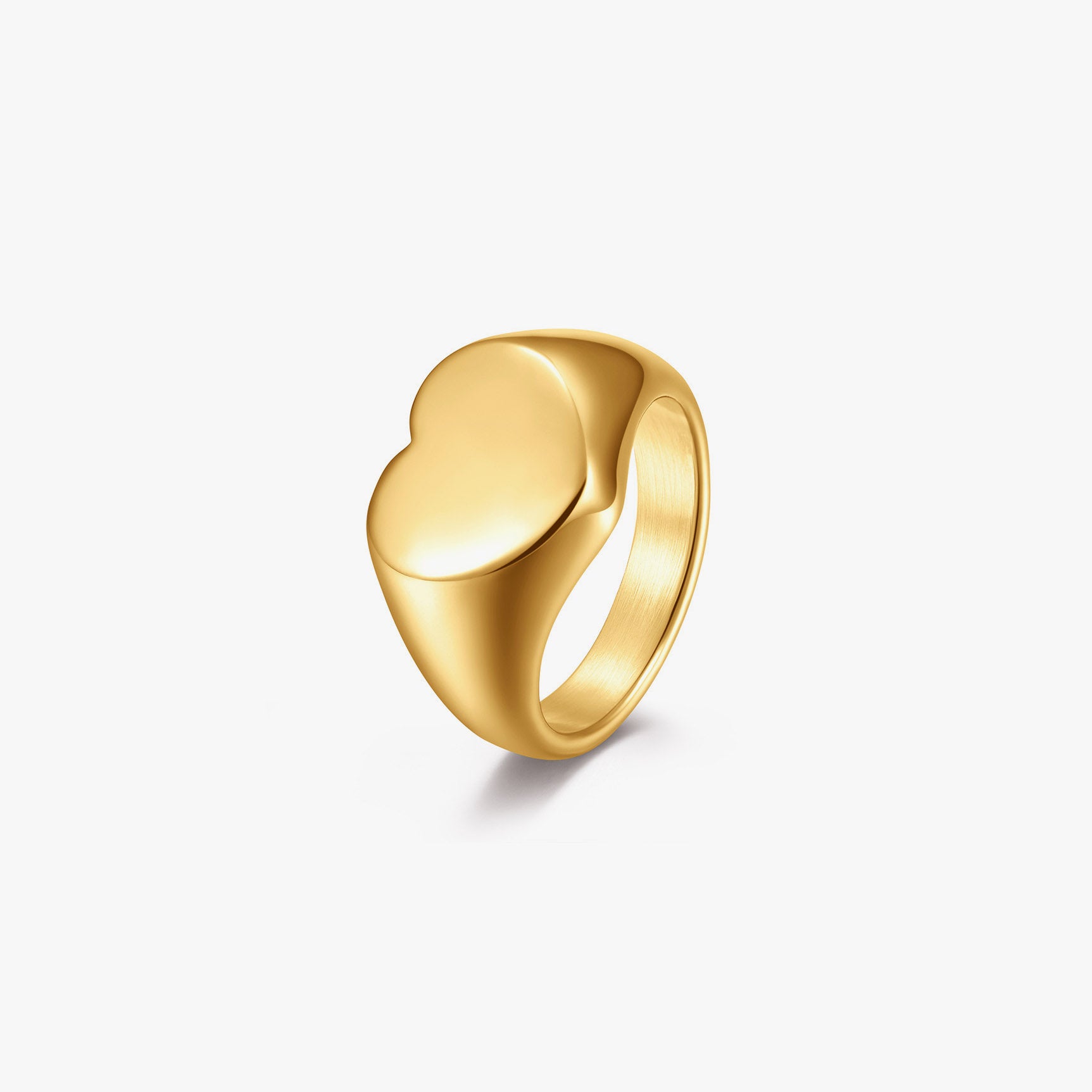 Bold Heart Signet Ring