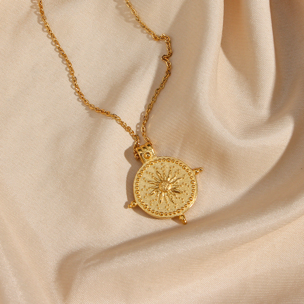 Compass Sun Necklace