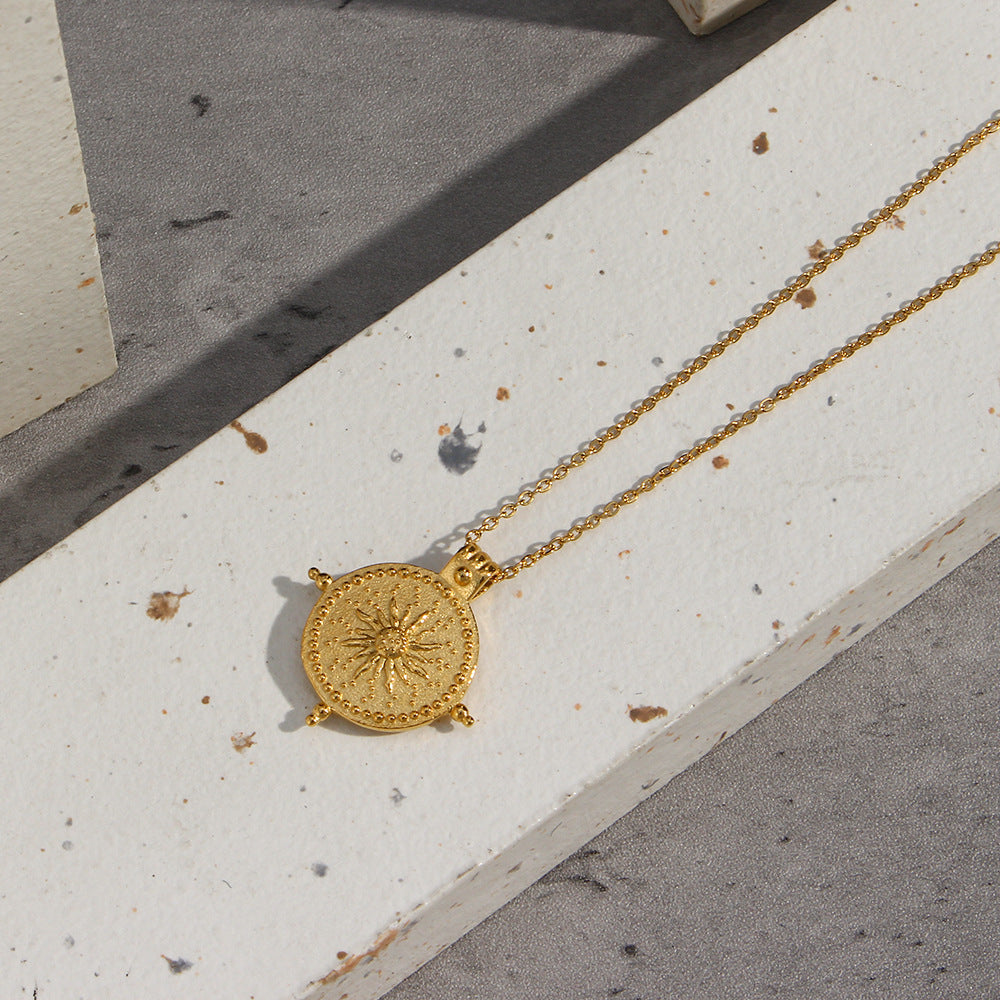 Compass Sun Necklace