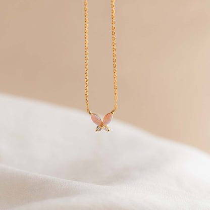 Strength: Opal Butterfly Necklace