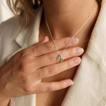 Dainty Tiny Birthstone Necklace