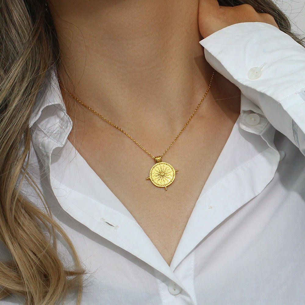 Compass Sun Necklace