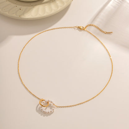 Forever Linked Double Circle Necklace