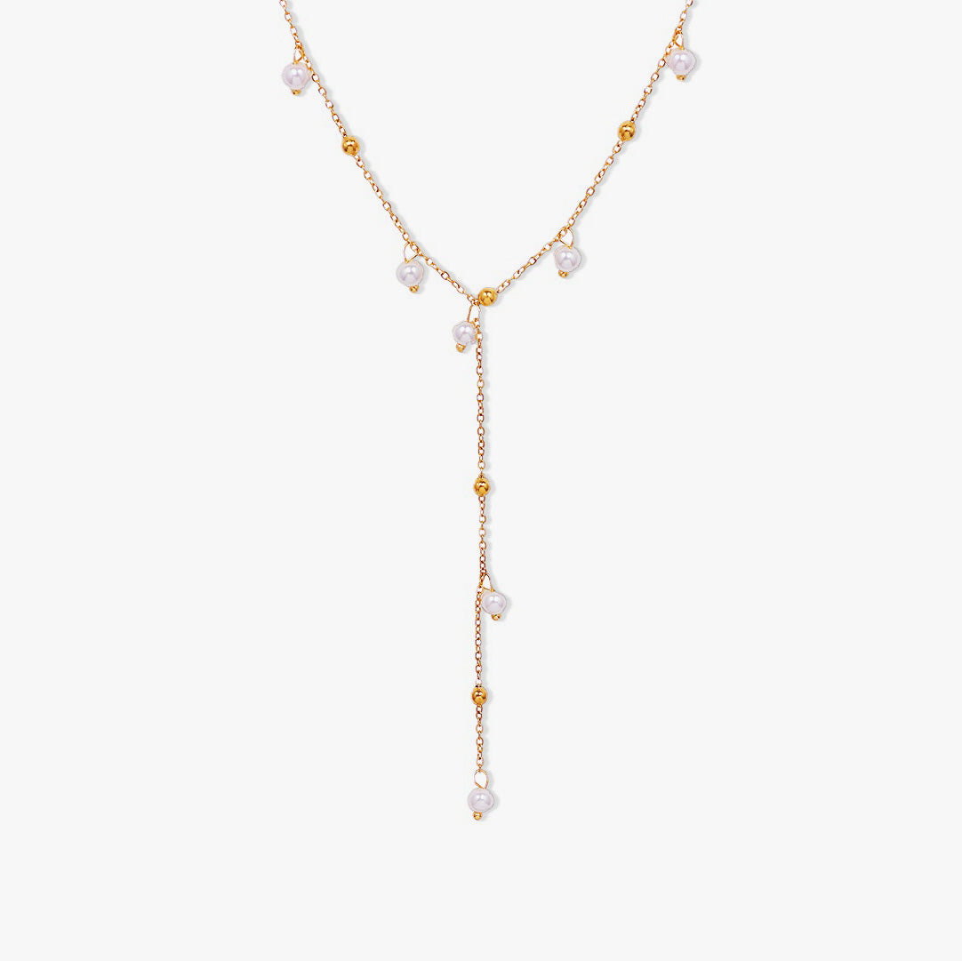 Lariat Pearl necklace