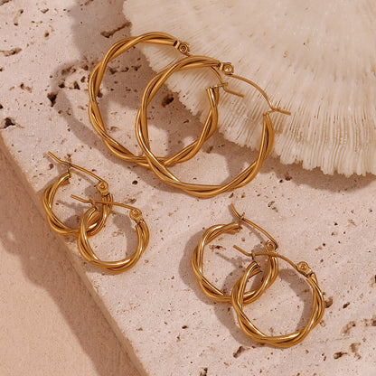 Twisted Wire Hoops