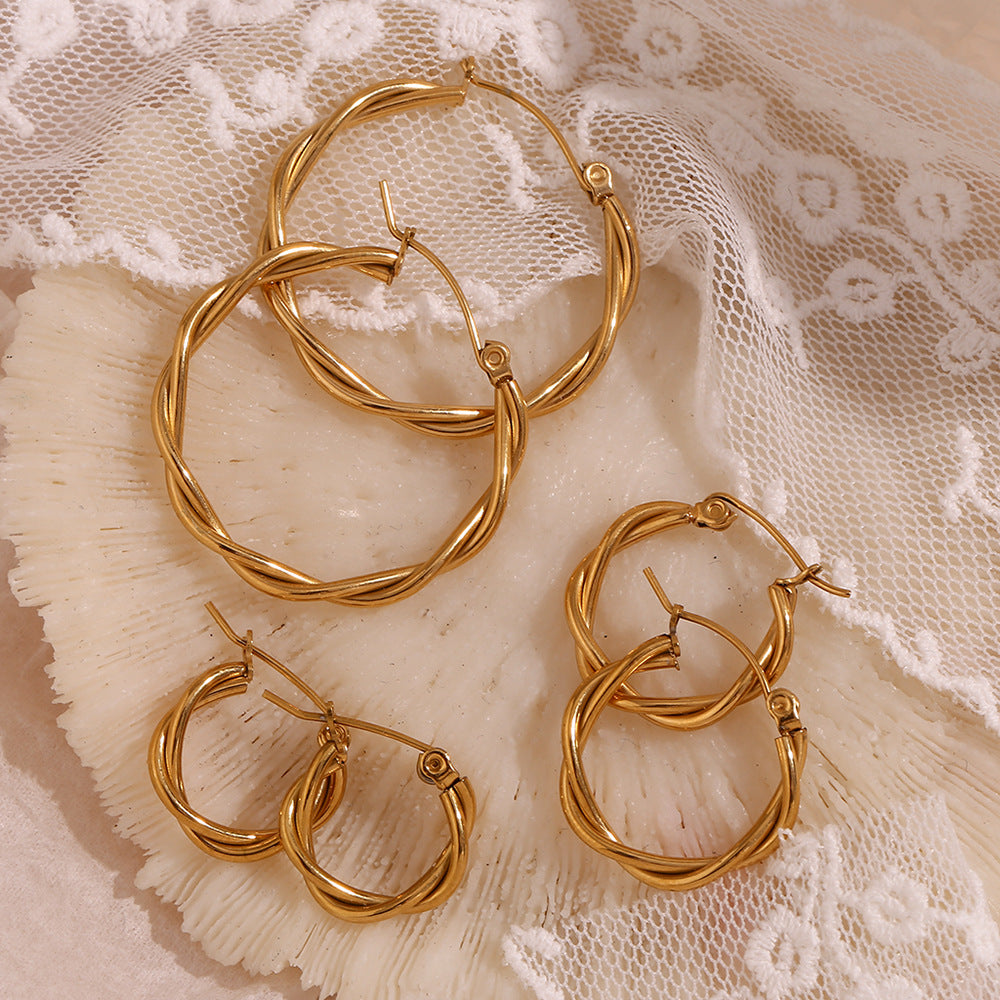 Twisted Wire Hoops