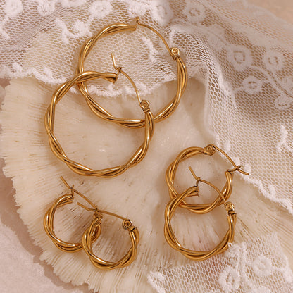 Twisted Wire Hoops