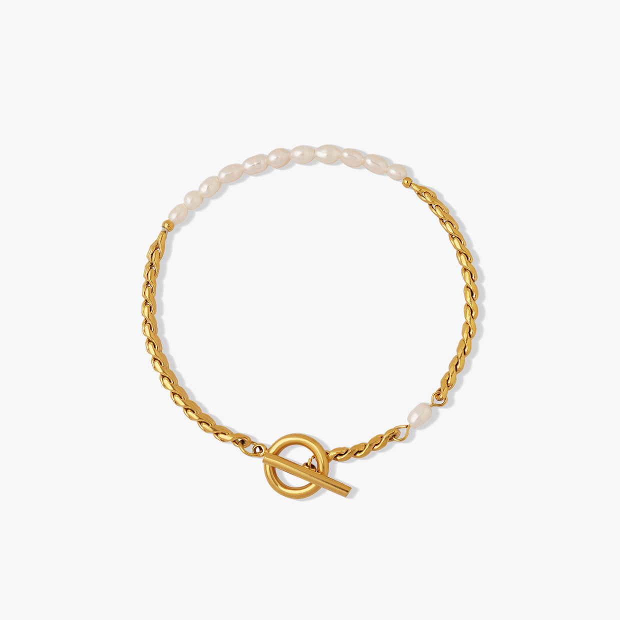 Pearl OT Chain Bracelet