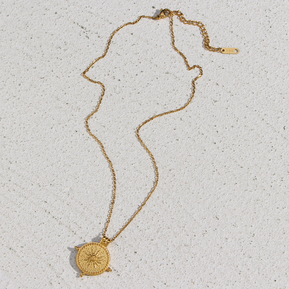 Compass Sun Necklace