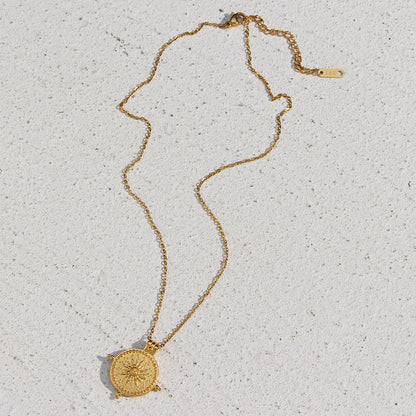 Compass Sun Necklace